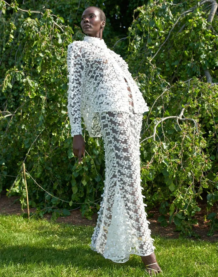 3d Embroidered Tulle Skirt 8211 White Women Cynthia Rowley Bottoms