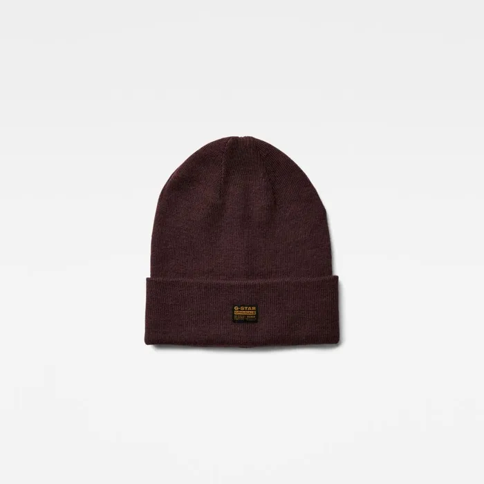 Accessories Men GStar RAW Effo Long Beanie Dark Oxblood
