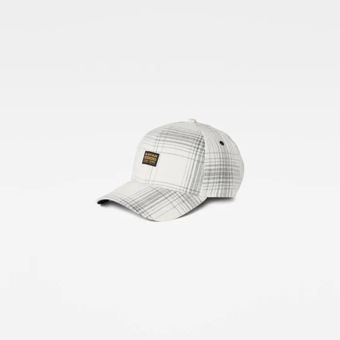 Accessories Men GStar RAW Originals Baseball Cap Milk Isaac Check