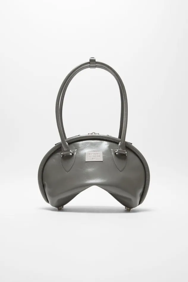 Acne Studios Bowlina Mini Shoulder Bag Charcoal Grey Woman Bags