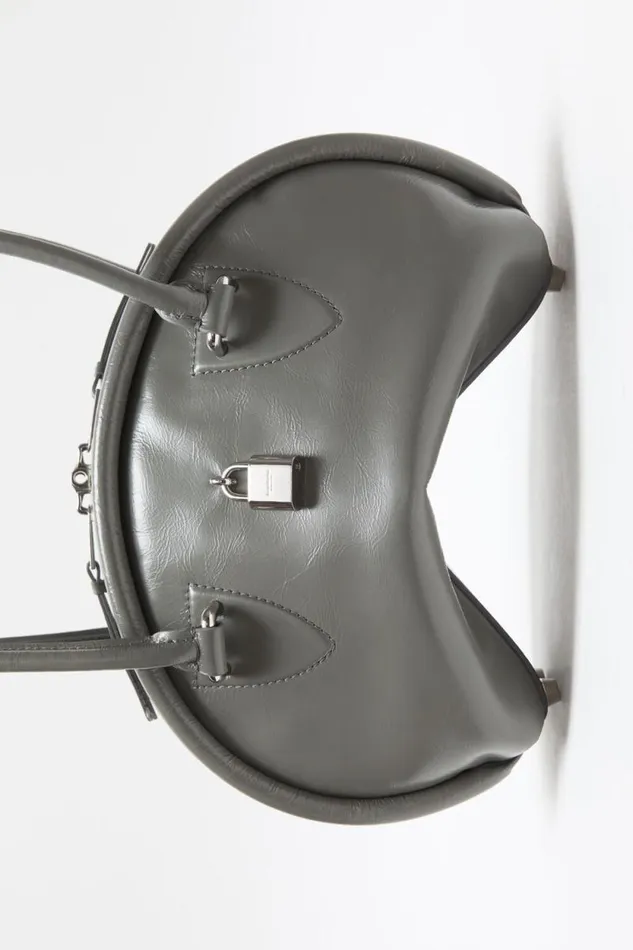 Acne Studios Bowlina Mini Shoulder Bag Charcoal Grey Woman Bags