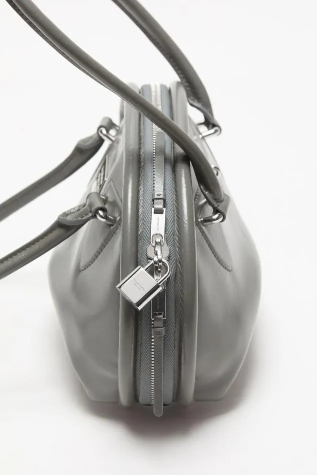 Acne Studios Bowlina Mini Shoulder Bag Charcoal Grey Woman Bags