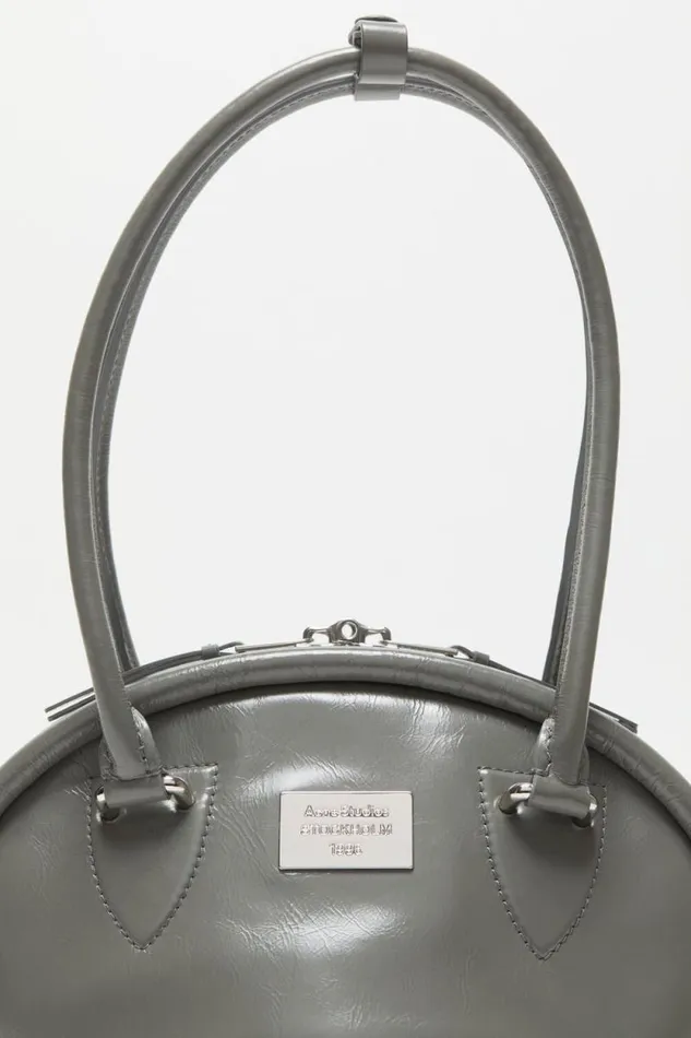 Acne Studios Bowlina Mini Shoulder Bag Charcoal Grey Woman Bags