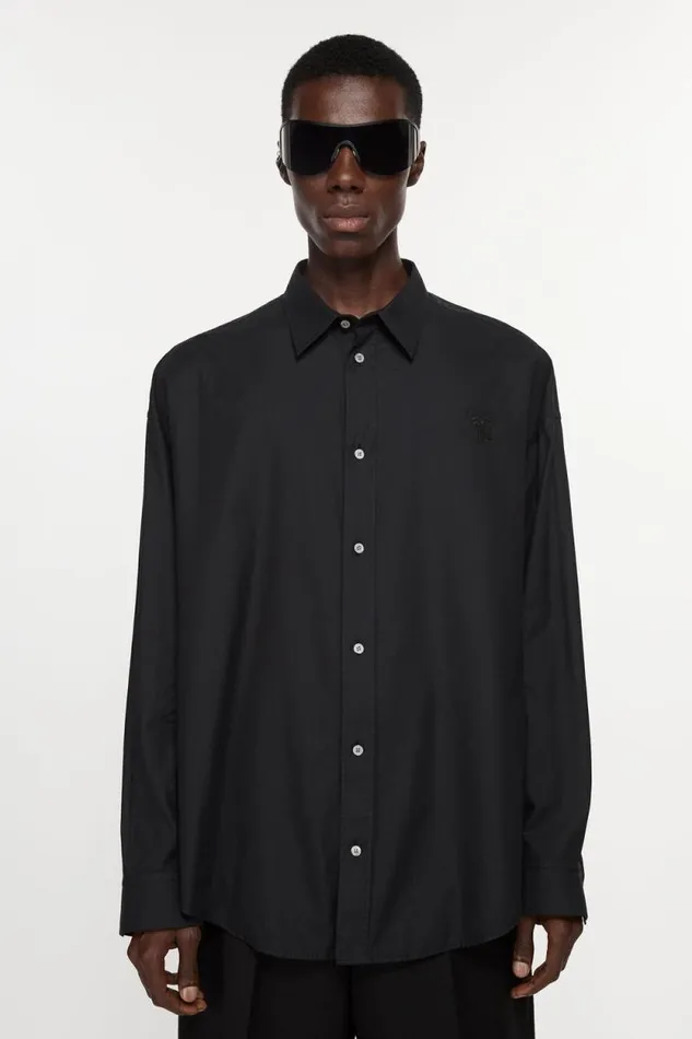 Acne Studios Buttonup Shirt Black Man Shirts