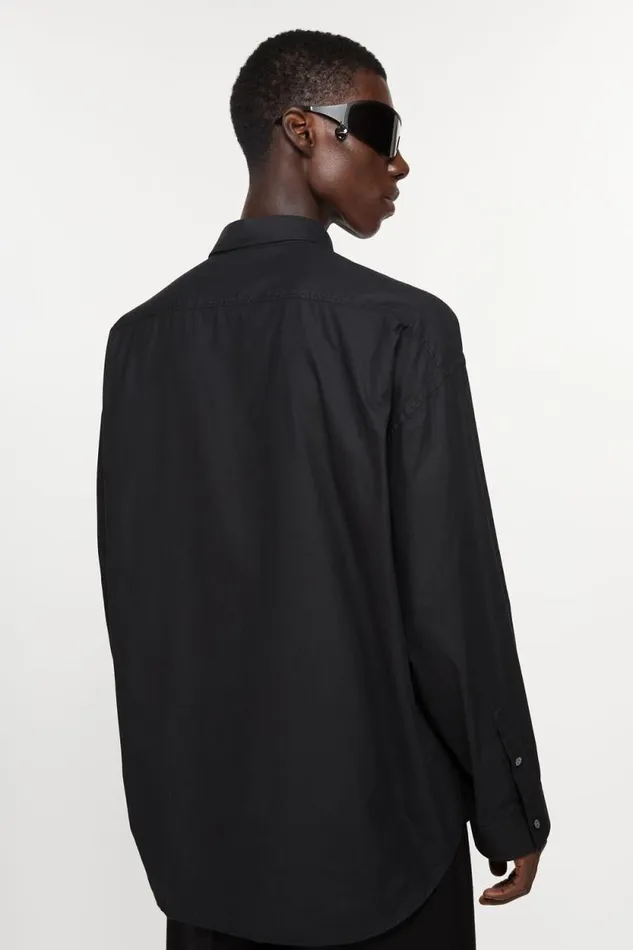 Acne Studios Buttonup Shirt Black Man Shirts