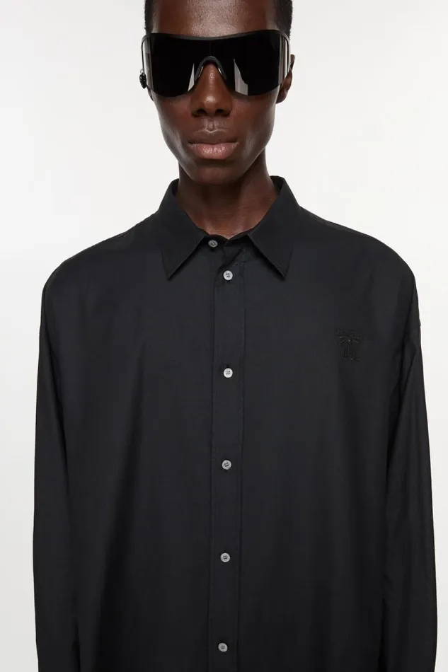 Acne Studios Buttonup Shirt Black Man Shirts