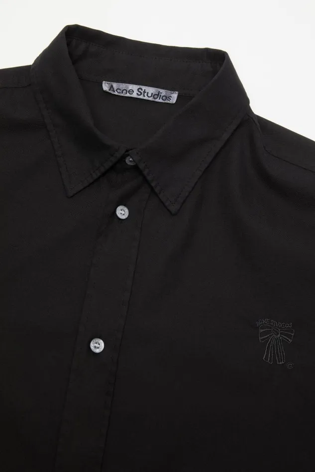 Acne Studios Buttonup Shirt Black Man Shirts