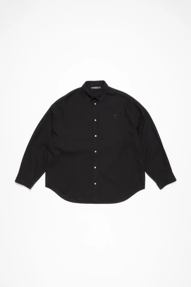 Acne Studios Buttonup Shirt Black Man Shirts