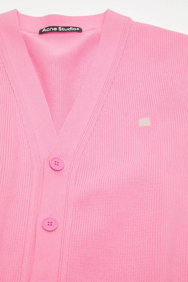 Acne Studios Cardigan Vneckline Cameo Pink Man Knitwear