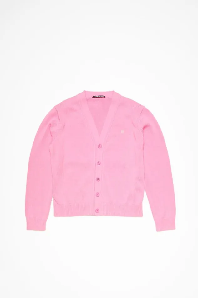 Acne Studios Cardigan Vneckline Cameo Pink Man Knitwear