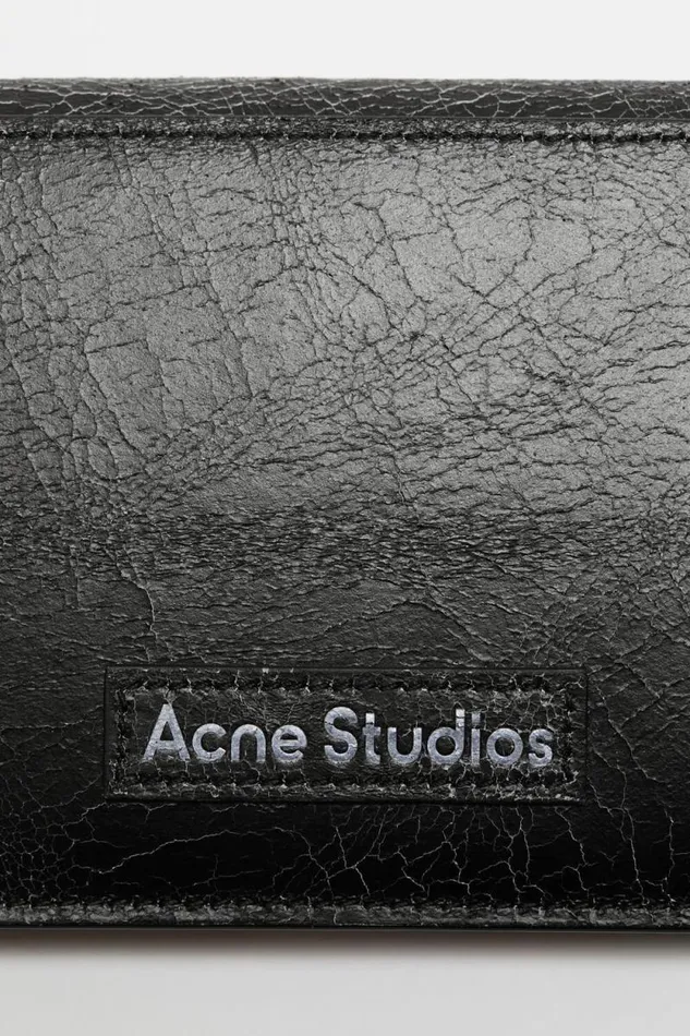 Acne Studios Continental Wallet Black Woman Small Leather Goods
