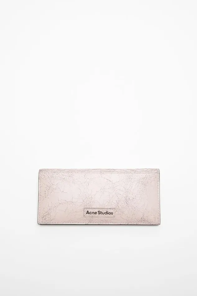 Acne Studios Continental Wallet Pastel Pink Woman Small Leather Goods