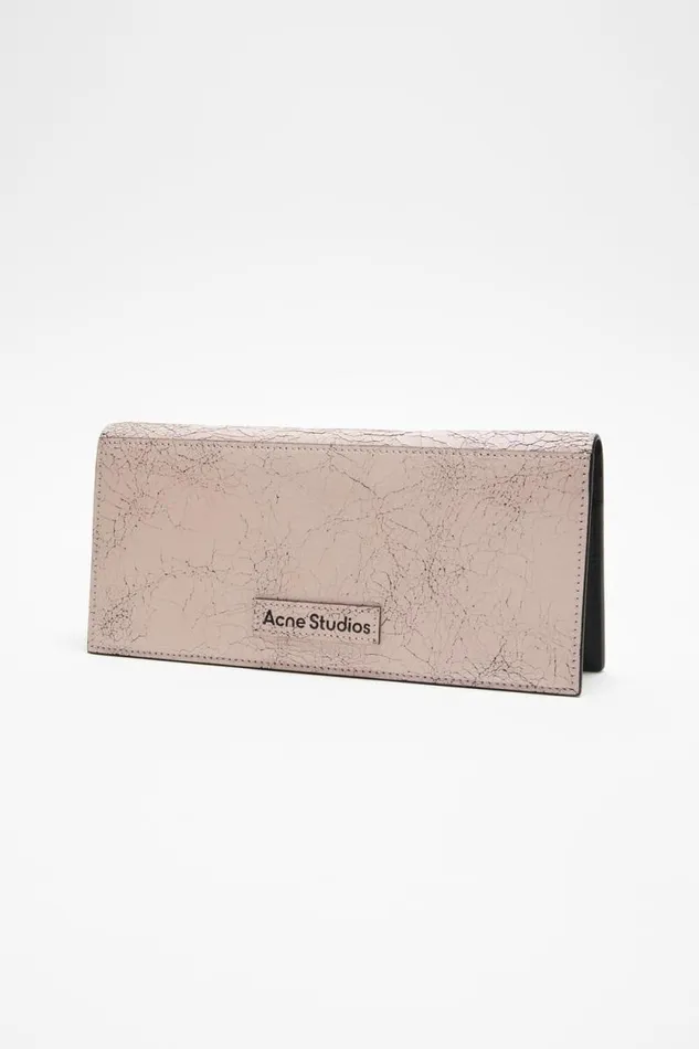 Acne Studios Continental Wallet Pastel Pink Woman Small Leather Goods