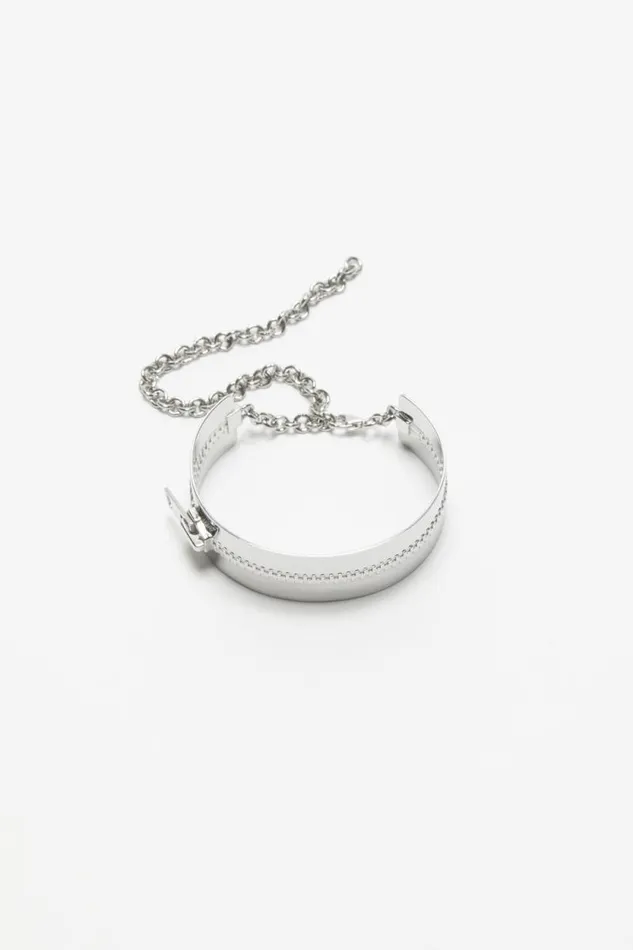 Acne Studios Cuff Bracelet Silver Man Jewellery