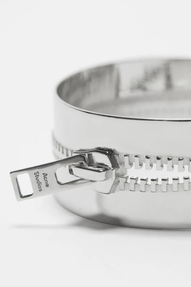 Acne Studios Cuff Bracelet Silver Man Jewellery