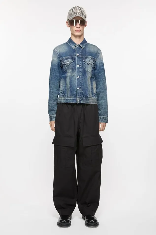 Acne Studios Denim Jacket 8211 Regular Fit Mid Blue Man Outerwear