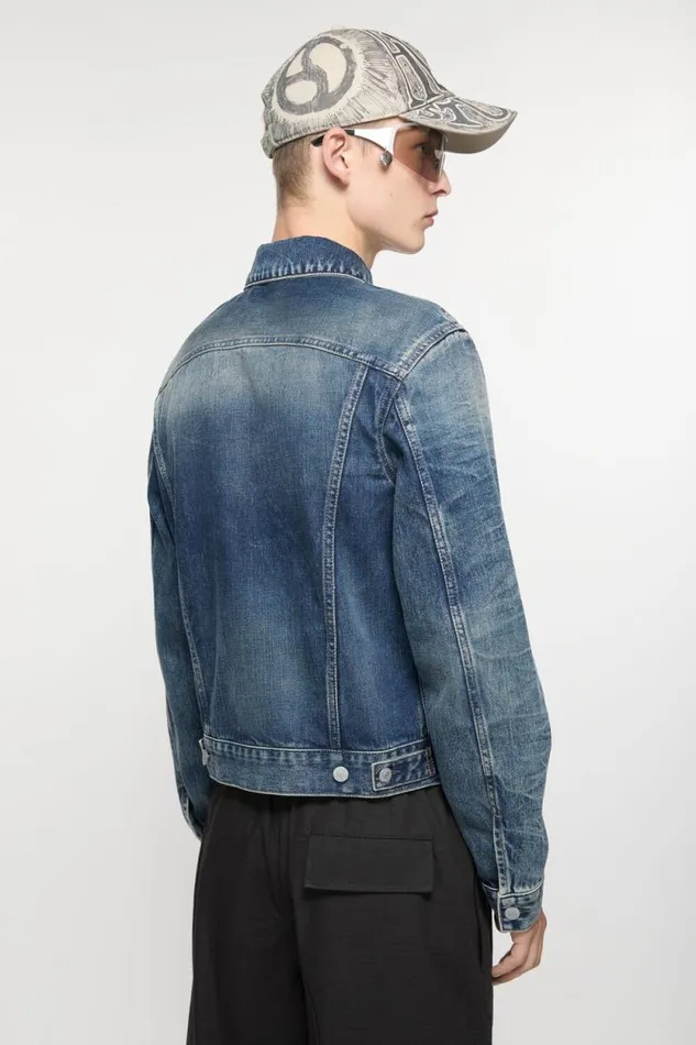 Acne Studios Denim Jacket 8211 Regular Fit Mid Blue Man Outerwear