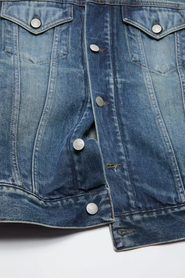 Acne Studios Denim Jacket 8211 Regular Fit Mid Blue Man Outerwear