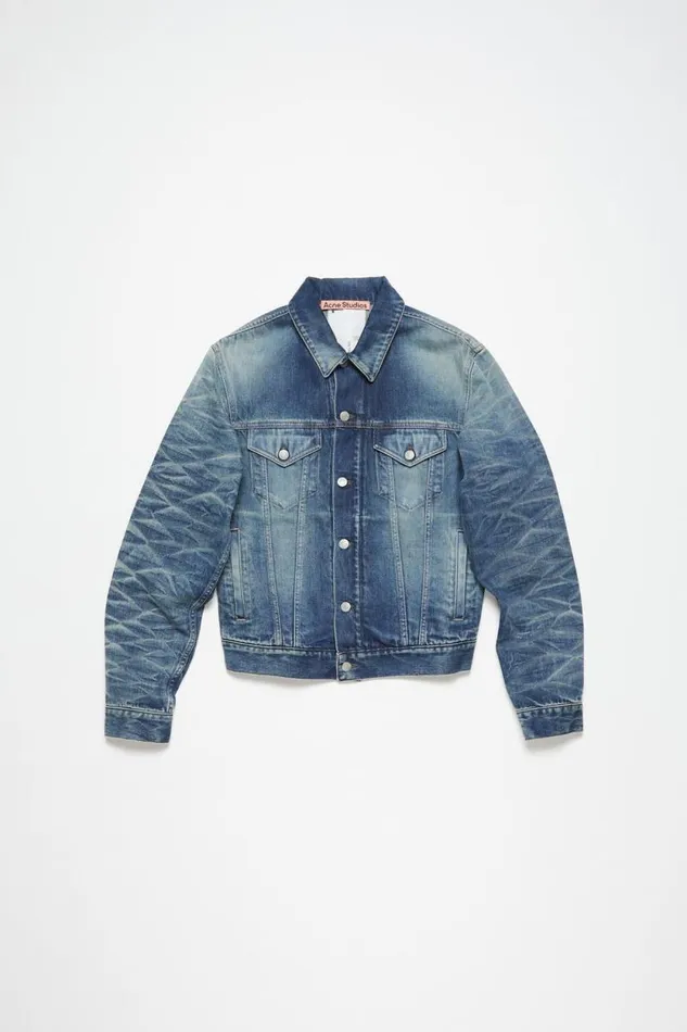 Acne Studios Denim Jacket 8211 Regular Fit Mid Blue Man Outerwear