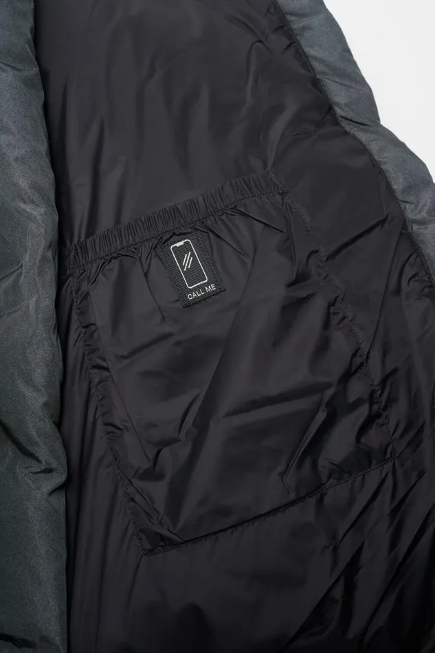 Acne Studios Down Puffer Jacket Anthraciteblack Woman Outerwear