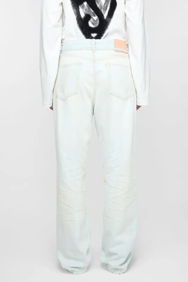 Acne Studios Loose Fit Jeans 8211 1991 Toj Light Bluewhite Woman Jeans