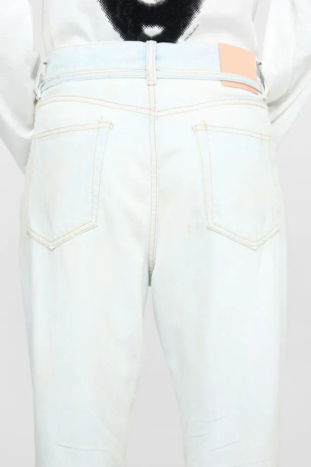 Acne Studios Loose Fit Jeans 8211 1991 Toj Light Bluewhite Woman Jeans