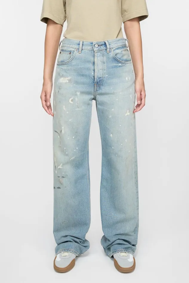 Acne Studios Loose Fit Jeans 8211 2021F Light Blue Woman Jeans