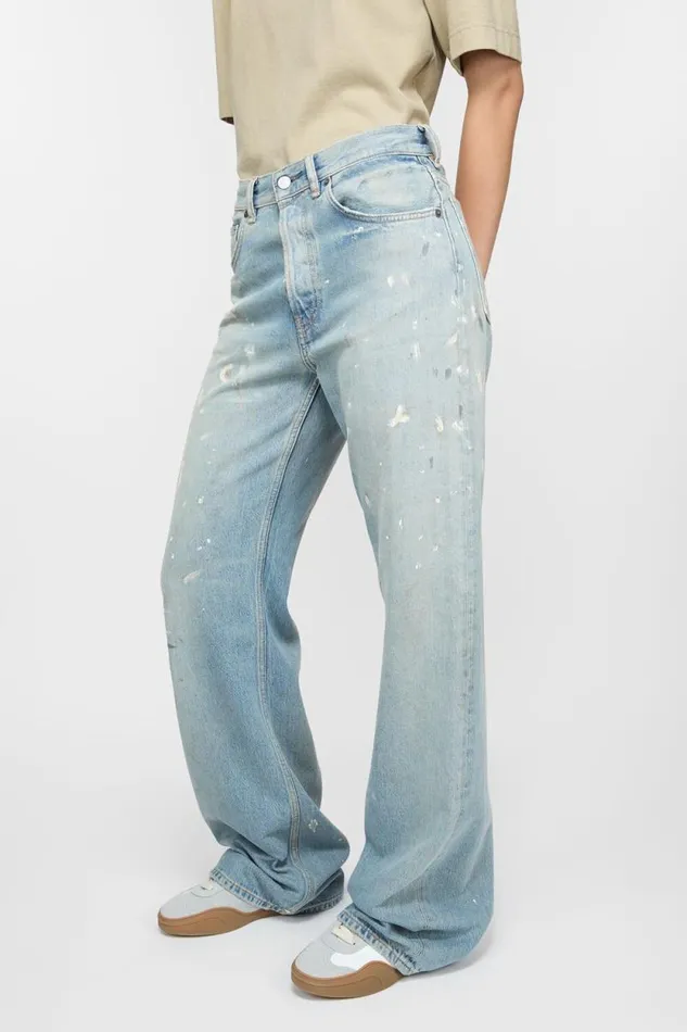 Acne Studios Loose Fit Jeans 8211 2021F Light Blue Woman Jeans