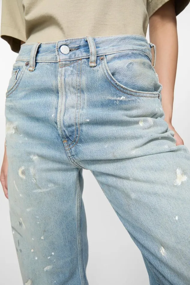 Acne Studios Loose Fit Jeans 8211 2021F Light Blue Woman Jeans