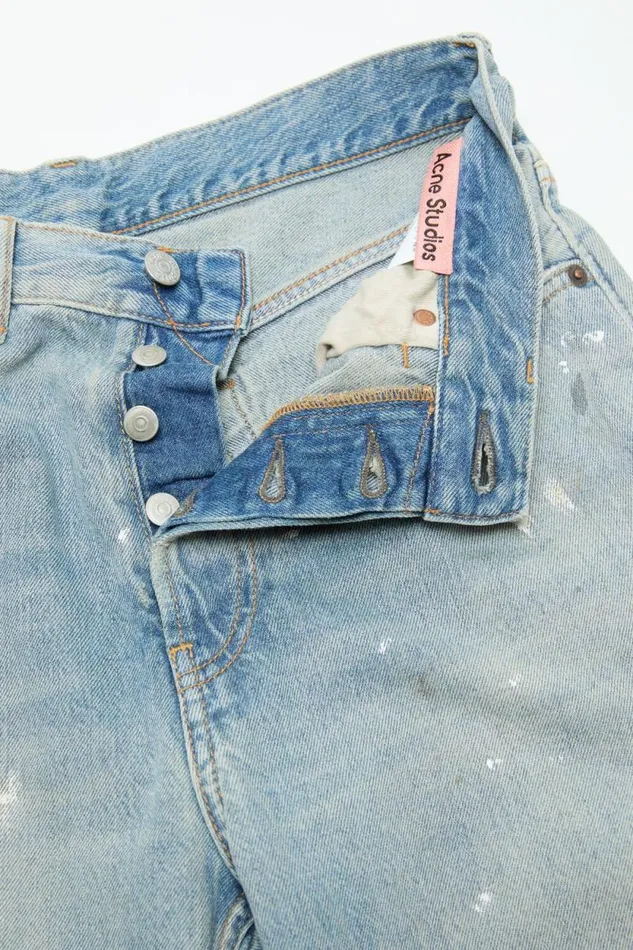 Acne Studios Loose Fit Jeans 8211 2021F Light Blue Woman Jeans