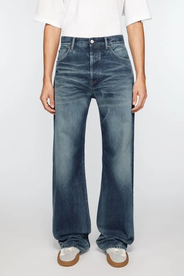 Acne Studios Loose Fit Jeans 8211 2021M Mid Blue Man Jeans