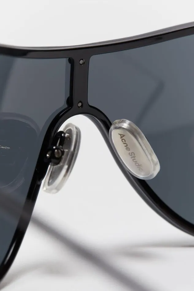 Acne Studios Metal Frame Sunglasses Blackblack Man Eyewear