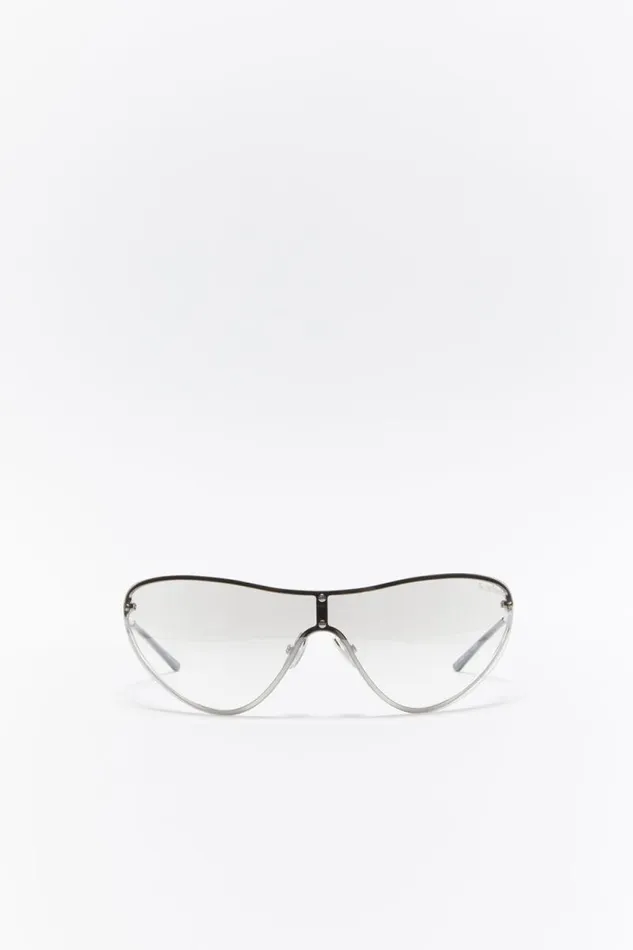 Acne Studios Metal Frame Sunglasses Transparentsilver Man Eyewear