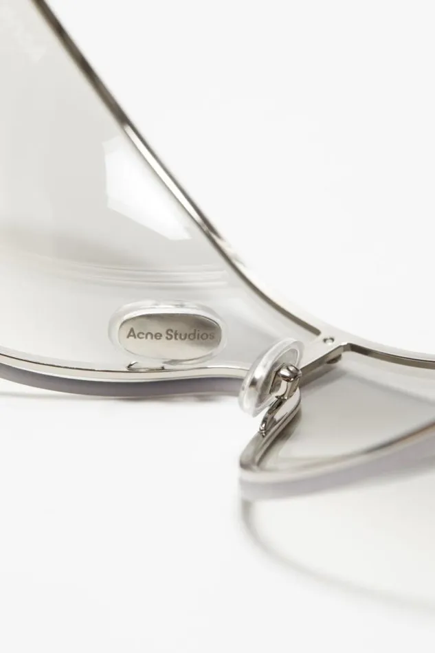 Acne Studios Metal Frame Sunglasses Transparentsilver Man Eyewear