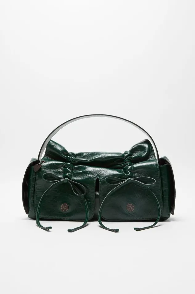 Acne Studios Multipocket Bag Dark Green Man Bags