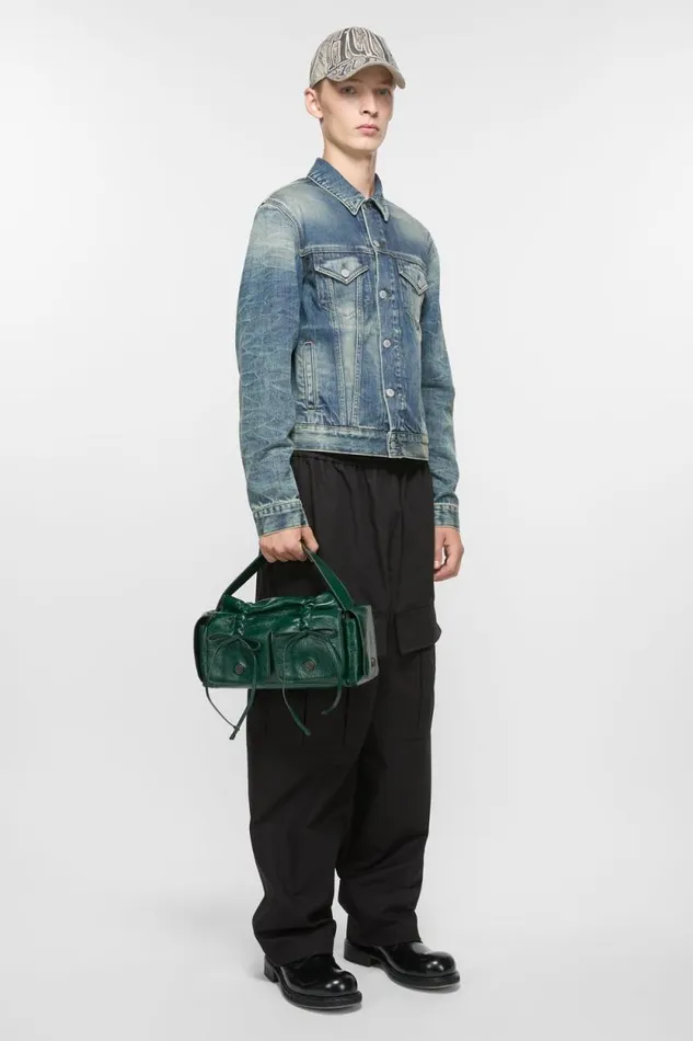 Acne Studios Multipocket Bag Dark Green Woman Bags