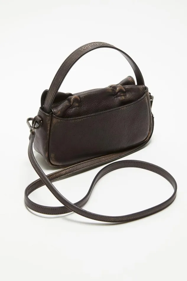 Acne Studios Multipocket Micro Bag Dark Brownbeige Woman Bags