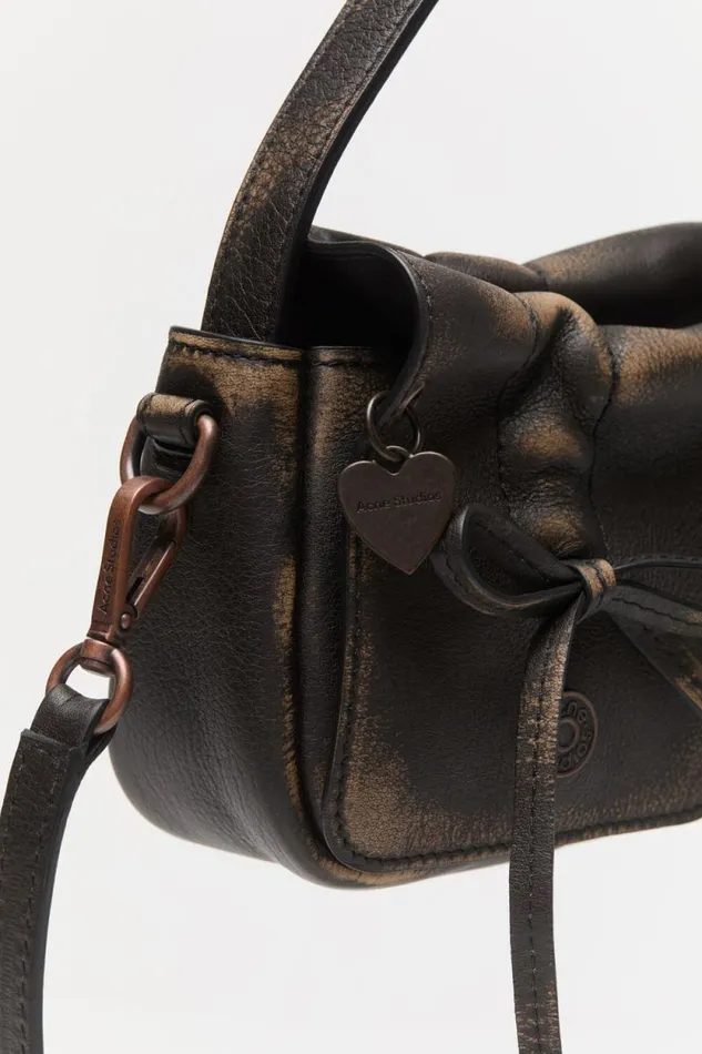 Acne Studios Multipocket Micro Bag Dark Brownbeige Woman Bags