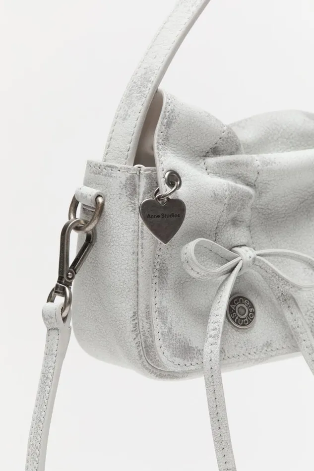 Acne Studios Multipocket Micro Bag Whitegrey Man Bags