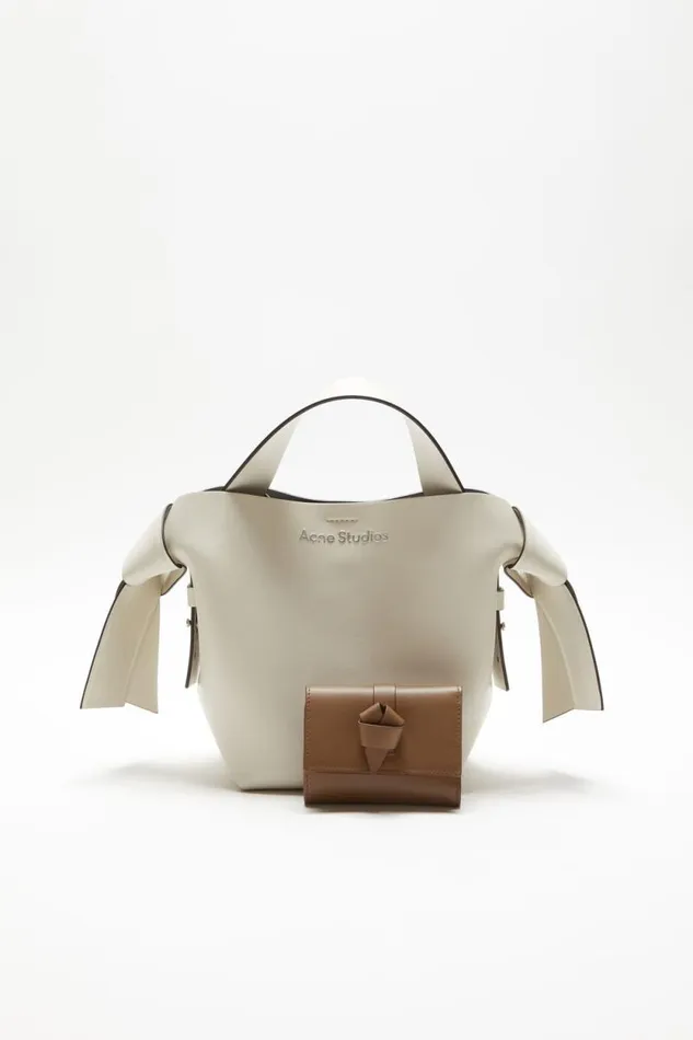 Acne Studios Musubi Folded Wallet Camel Brown Woman Small Leather Goods