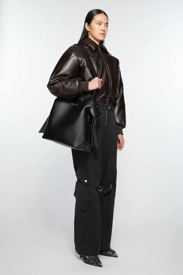 Acne Studios Musubi Midi Shoulder Bag Black Man Bags
