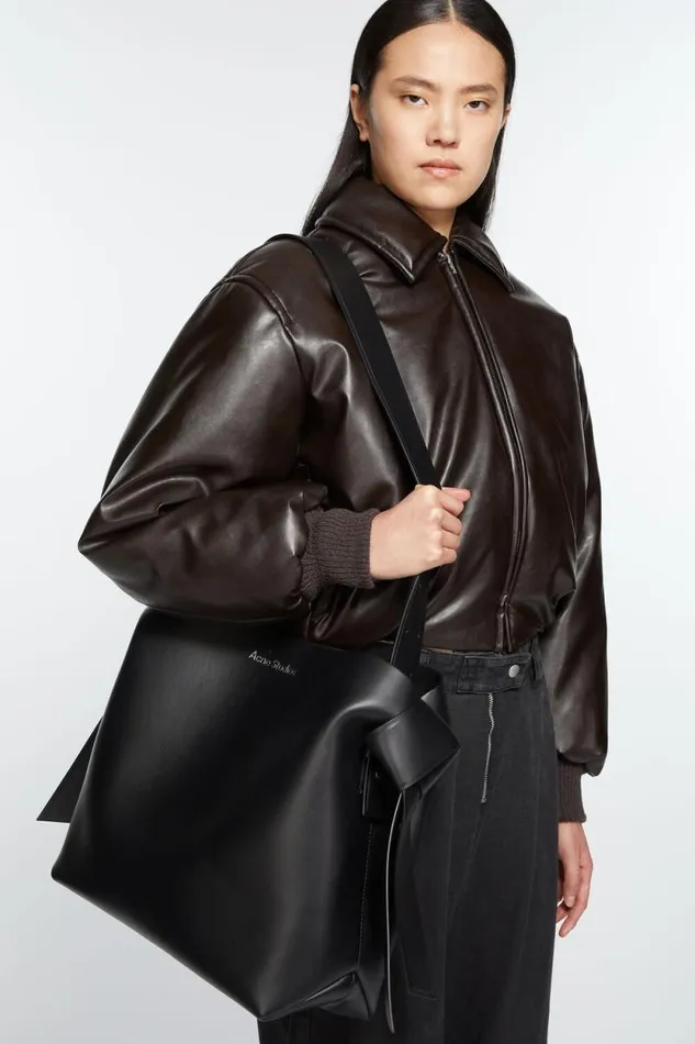 Acne Studios Musubi Midi Shoulder Bag Black Man Bags