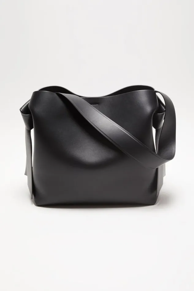 Acne Studios Musubi Midi Shoulder Bag Black Man Bags