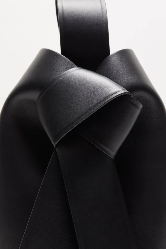 Acne Studios Musubi Midi Shoulder Bag Black Man Bags