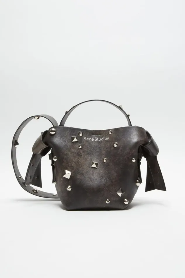 Acne Studios Musubi Mini Shoulder Bag Dark Brown Woman Bags