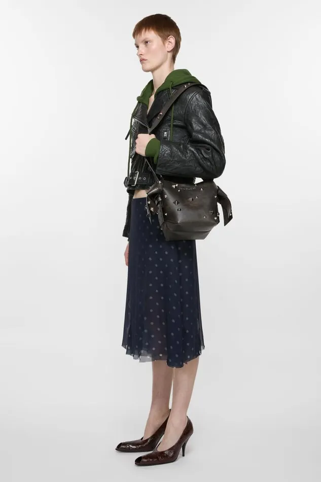 Acne Studios Musubi Mini Shoulder Bag Dark Brown Woman Bags