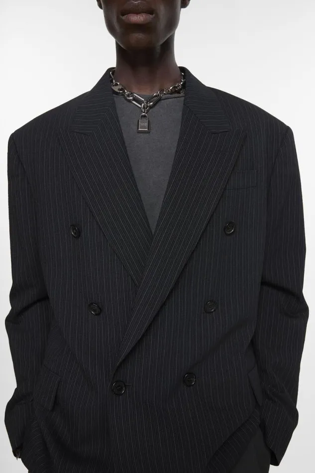 Acne Studios Relaxed Fit Suit Jacket Black Man Suit Jackets