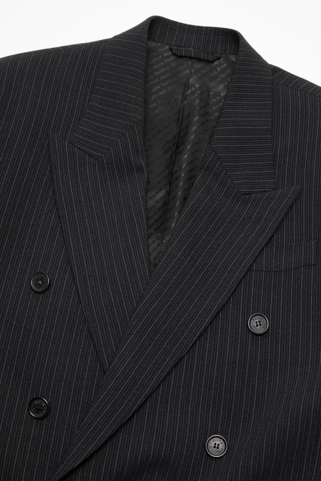 Acne Studios Relaxed Fit Suit Jacket Black Man Suit Jackets