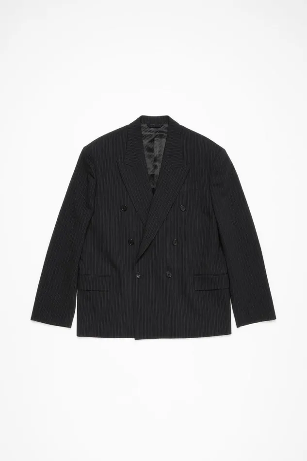 Acne Studios Relaxed Fit Suit Jacket Black Man Suit Jackets