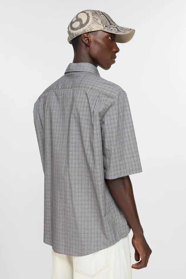 Acne Studios Short Sleeve Buttonup Grey Man Shirts
